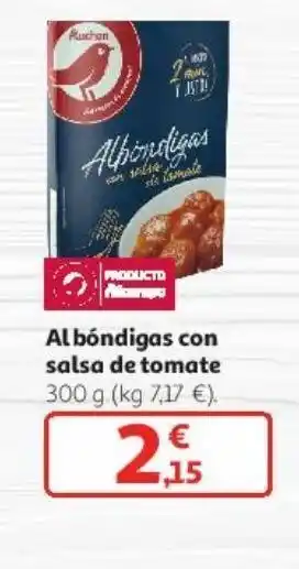 Alcampo Albóndigas con salsa de tomate oferta