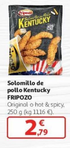 Alcampo Solomillo de pollo kentucky fripozo oferta