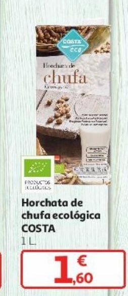 Alcampo Horchata de chufa ecológica costa oferta