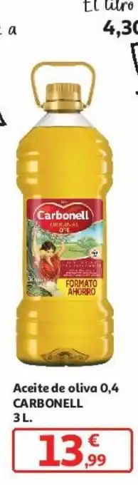 Alcampo Aceite de oliva 0,4 carbonell oferta
