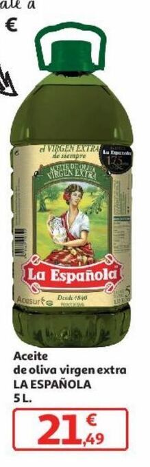 Alcampo Aceite de oliva virgen extra la española oferta