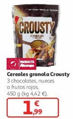 Alcampo Cereales granola crousty oferta