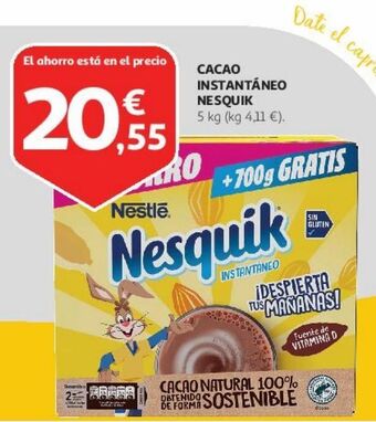 Alcampo Cacao instantáneo nesquik oferta