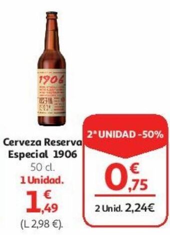 Alcampo Cerveza reserva especial 1906 oferta