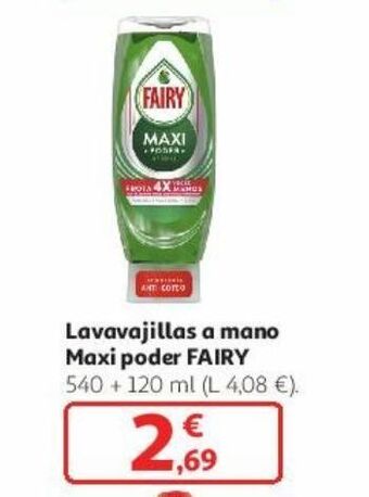 Alcampo Lavavajillas a mano maxi poder fairy oferta