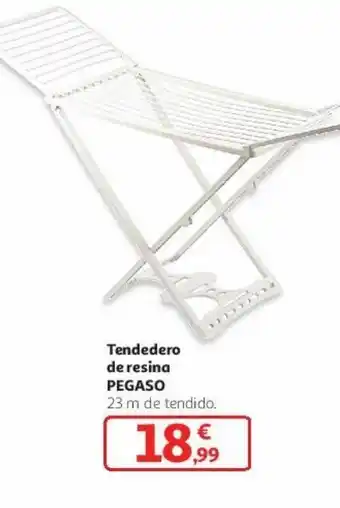 Alcampo Tendedero de resina pegaso oferta