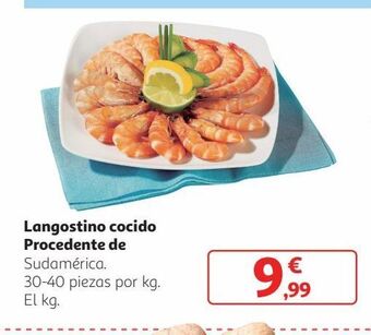 Alcampo Langostino cocido procedente de sudamérica oferta