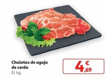 Alcampo Chuletas de aguja de cerdo oferta