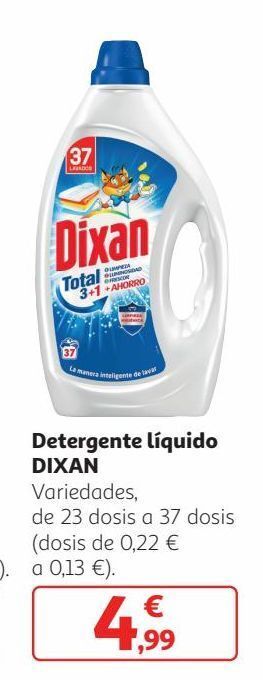 Alcampo Detergente líquido dixan oferta