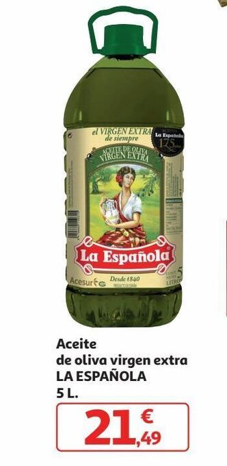 Alcampo Aceite de oliva virgen extra la española 5 l oferta