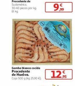 Alcampo Gamba blanca cocida oferta