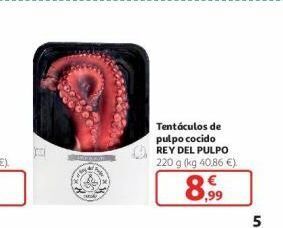 Alcampo Tentáculos de pulpo cocido rey del pulpo oferta