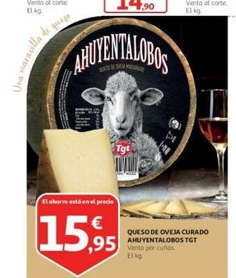 Alcampo Queso de oveja curado ahuyentalobos tgt oferta