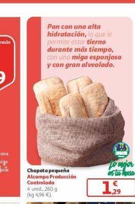 Alcampo Chapata pequeña oferta