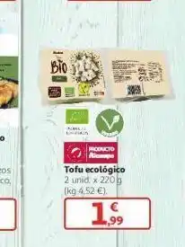 Alcampo Tofu ecologico 2 uds oferta