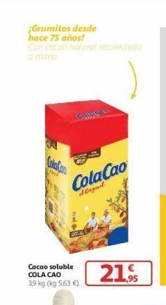 Alcampo Cacao soluble cola cao oferta
