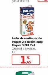 Alcampo Leche de continuación puleva oferta