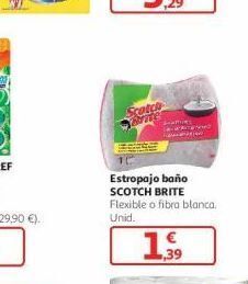 Alcampo Estropajo de baño scotch brite oferta