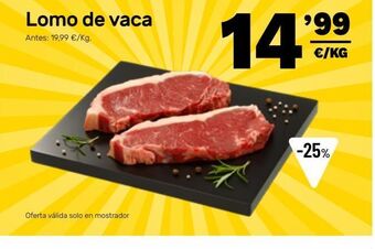 AhorraMas Lomo de vaca oferta