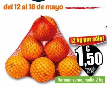 Unide Supermercados Naranja zumo, malla 2 kg oferta