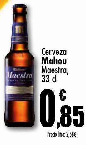 Unide Supermercados Cerveza mahou maestra oferta