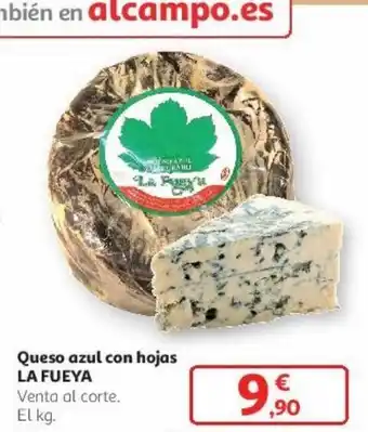 Alcampo Queso azul con hojas la fueya oferta