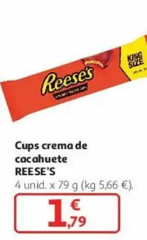 Alcampo Cups crema de cacahuete reese's oferta