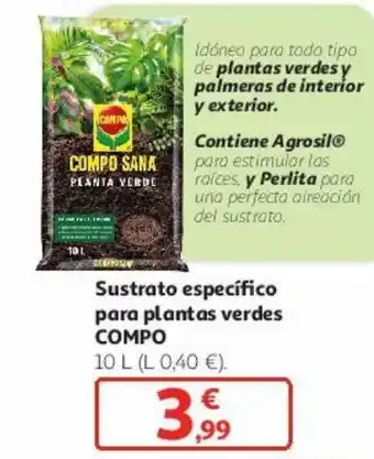 Alcampo Sustrato específico para plantas verdes compo oferta