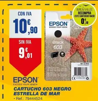Bureau Vallée Cartuchos de tinta epson oferta