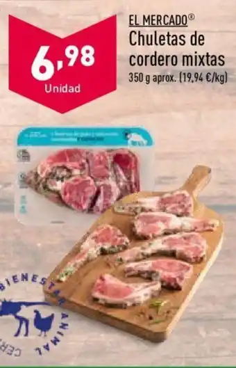 ALDI El Mercado Chuletas de cordero mixtas 350 g aprox. oferta