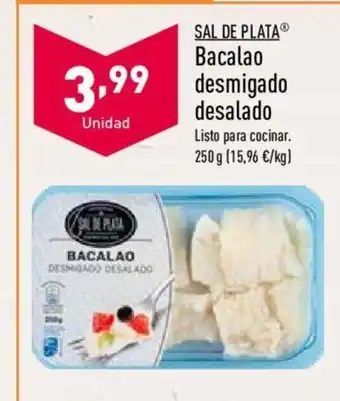 ALDI Sal de Plata Bacalao desmigado desalado Listo para cocinar 250 g oferta