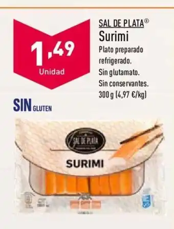 ALDI Sal de Plata Surimi 300g oferta