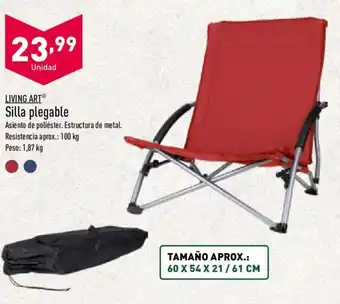 ALDI Living Art Silla plegable 1,87g oferta