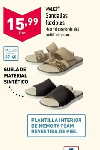 ALDI Walkx Sandalias flexibles Tallas 37-40 oferta