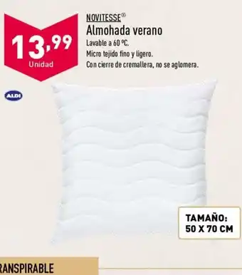 ALDI Novitesse Almohada verano 50x70 cm oferta
