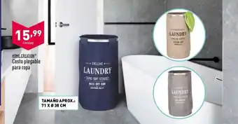 ALDI Home Creation Cesto plegable para ropa 71 x 38 cm oferta