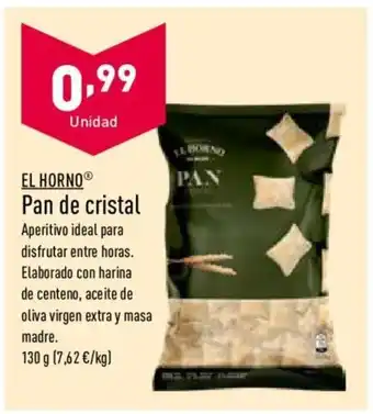 ALDI El Horno Pan de cristal 130g oferta