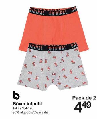 Zeeman Bóxer Infantil Tallas 134-176 oferta