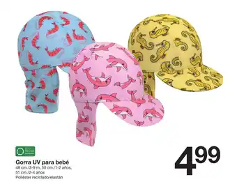 Zeeman Gorra UV para bebé 48cm/3-9m, 50cm/1-2 años oferta