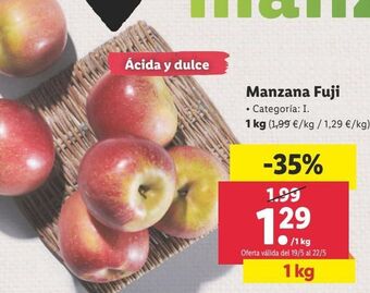 Lidl Manzanas fuji oferta