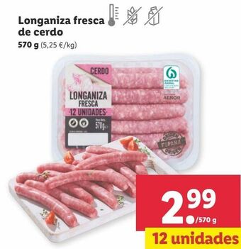 Lidl Longaniza oferta
