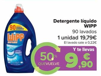 Carrefour Detergente líquido wipp oferta