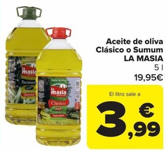 Carrefour Aceite de oliva clásico o sumum la masia oferta