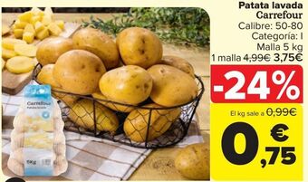 Carrefour Patata lavada carrefour oferta