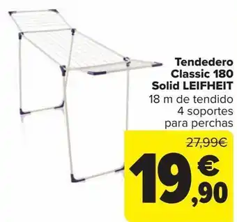 Carrefour Tenedero classic 180 solid leifheit oferta