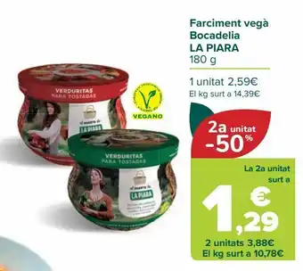 Carrefour Relleno vegano bocadelia la piara oferta