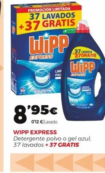 Supermercados Lupa Detergente en polvo wipp express oferta