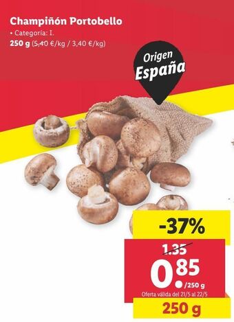Lidl Champiñones oferta