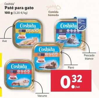 Lidl Paté para gatos coshida oferta