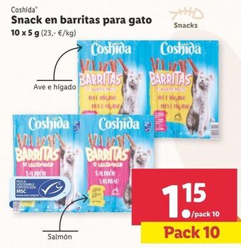 Lidl Snacks para mascotas coshida oferta